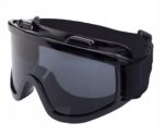 GOGLE MOTOCYKLOWE CZARNE